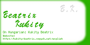 beatrix kukity business card